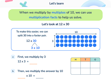 3rd Grade AI tutoring lesson using visual representation.